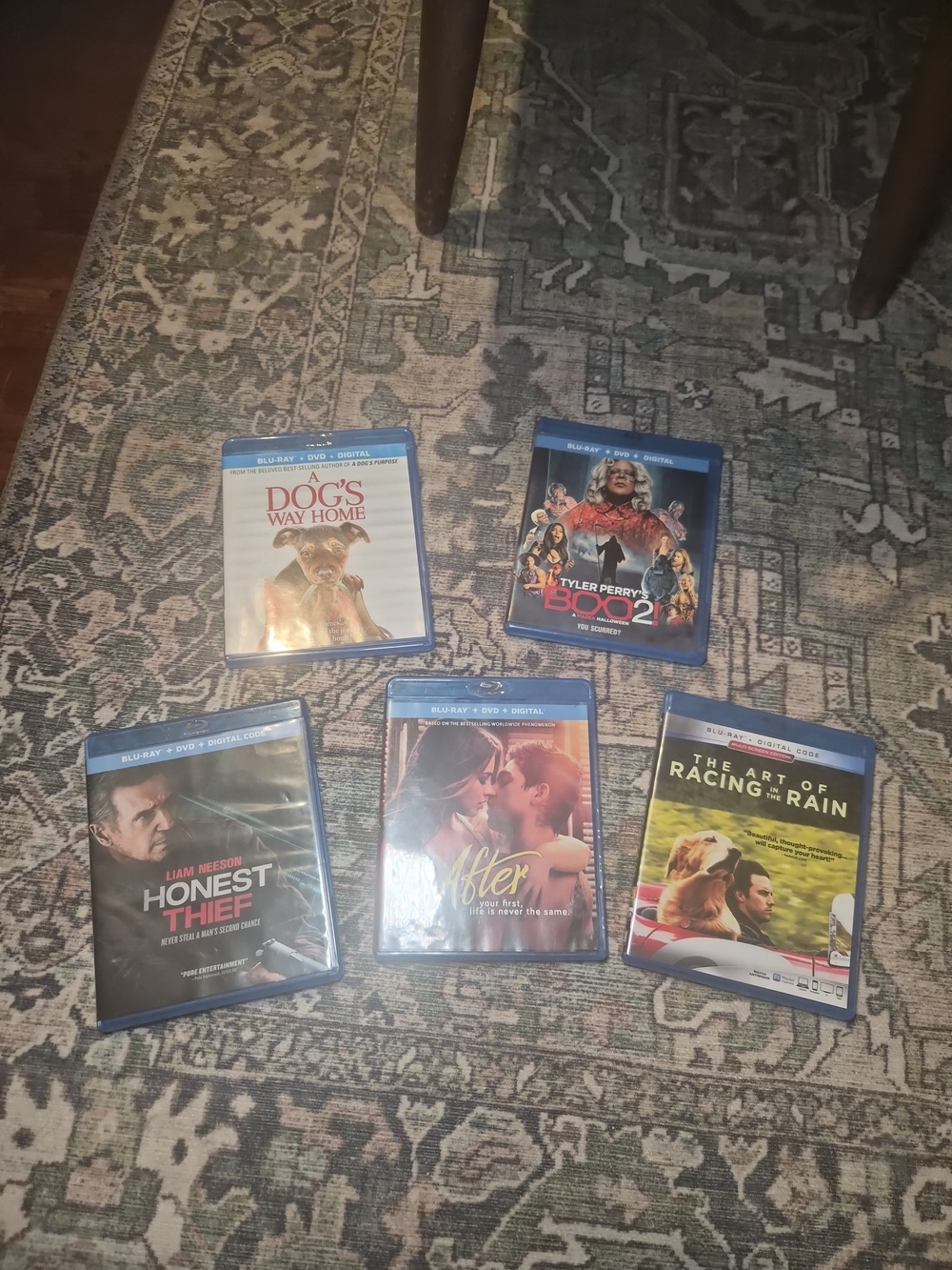 Blu Ray Lot Bundle DVD Honest Thief A Dogs Way Home Tyler Perrys Boo 2 After The